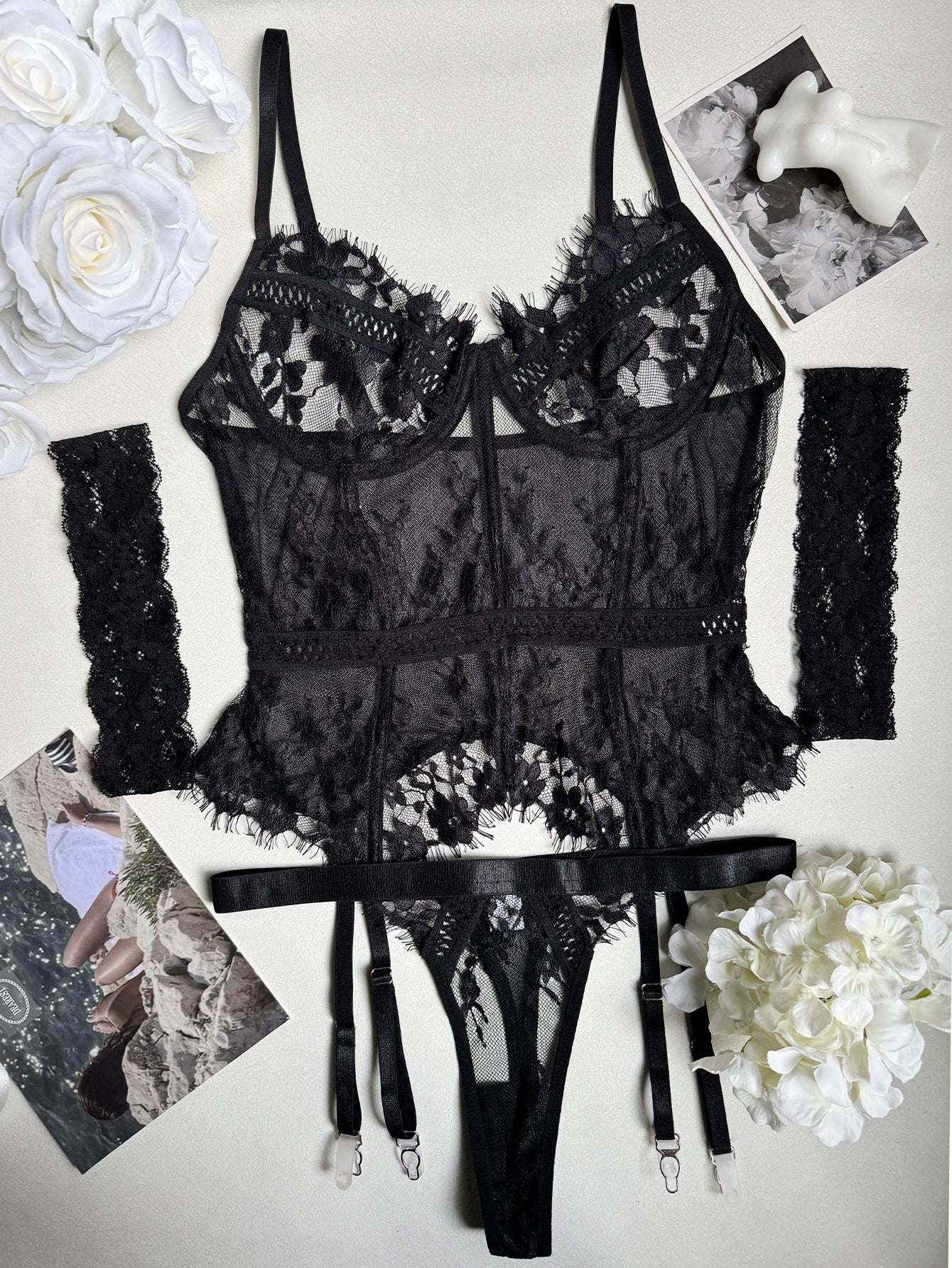 Sexy Lace Bodysuit Lingerie | European & American Style One-Piece