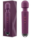 Handheld Wireless Magic Wand Massager - Waterproof, 20 Vibration Modes, 8 Speed Memory Function, Soft for Skin