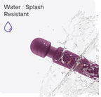 Handheld Wireless Magic Wand Massager - Waterproof, 20 Vibration Modes, 8 Speed Memory Function, Soft for Skin