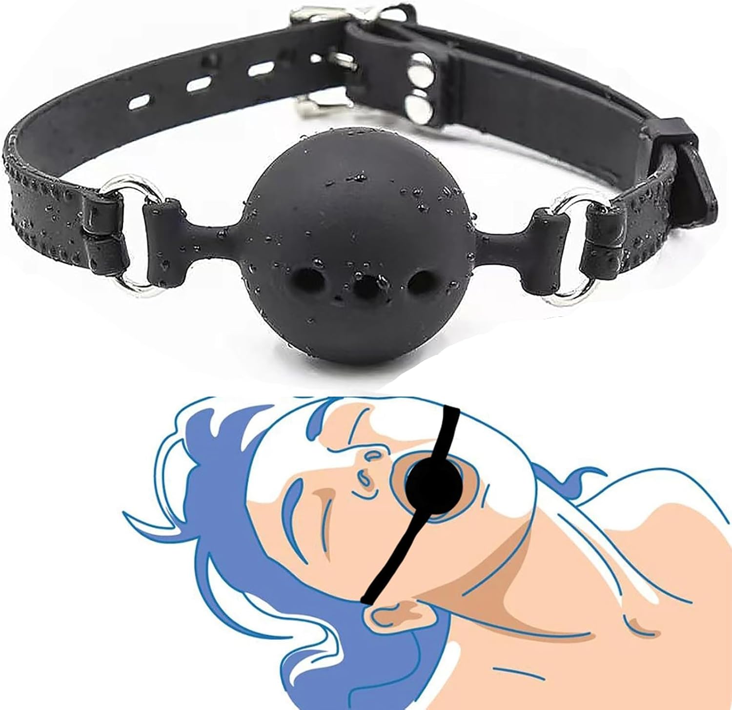 Rosebud Silicone Ball Gag