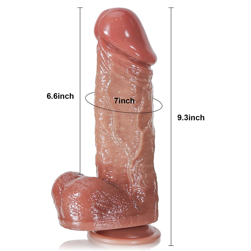 Remote-Controlled Telescopic Heating Realistic Dildo