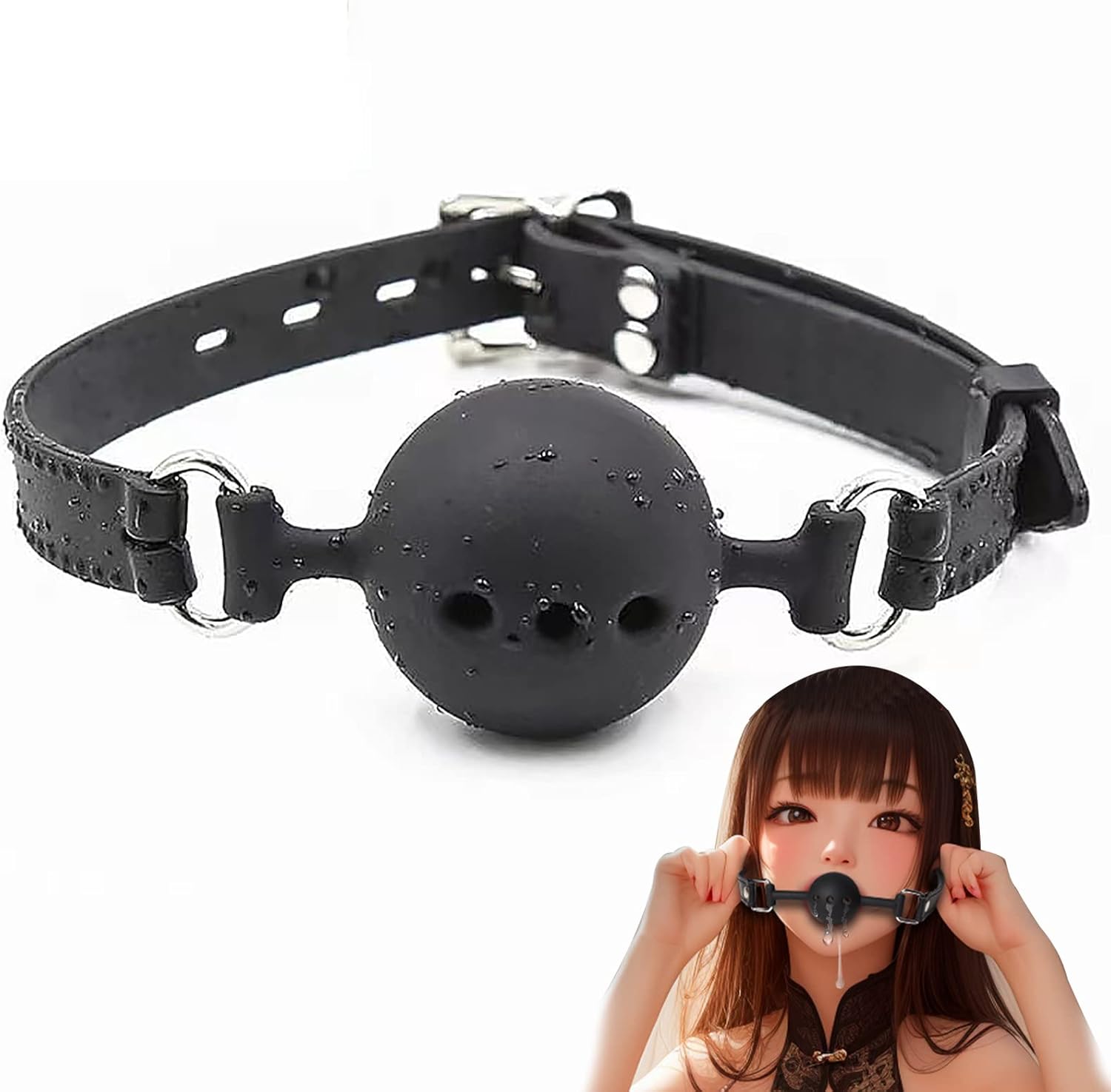 Rosebud Silicone Ball Gag