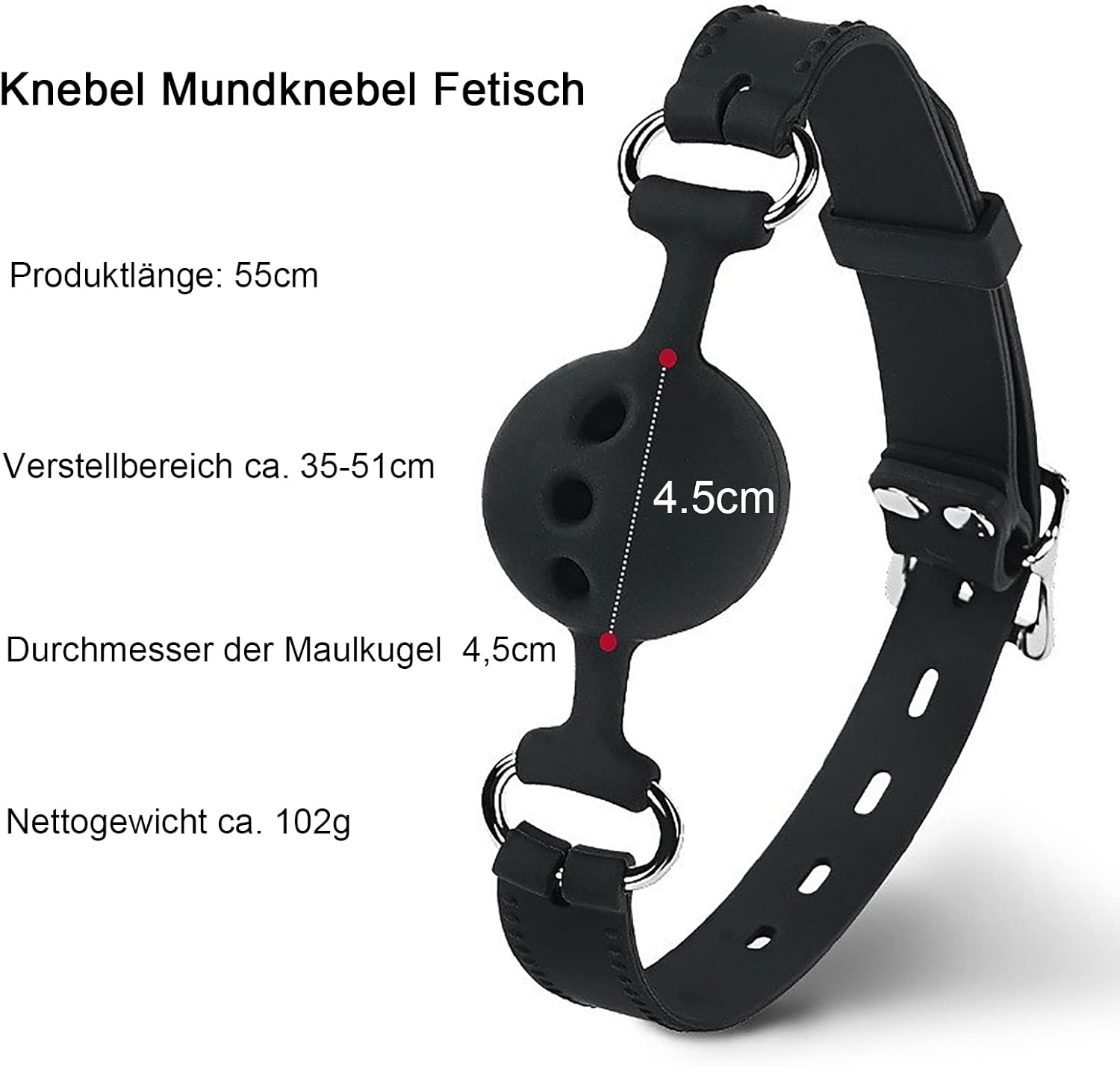 Rosebud Silicone Ball Gag