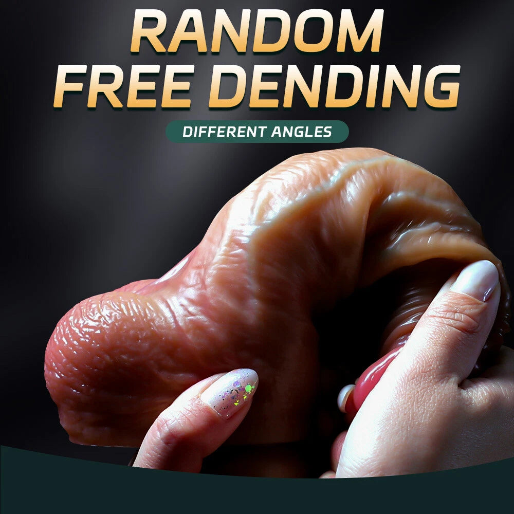 Ultra-Realistic Soft Skin Dildo with Strong Suction Cup Base