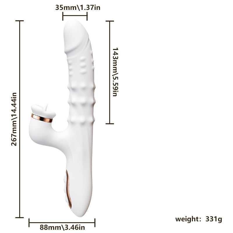 Heated Licking Rabbit Vibrator for Dual Stimulation Bliss