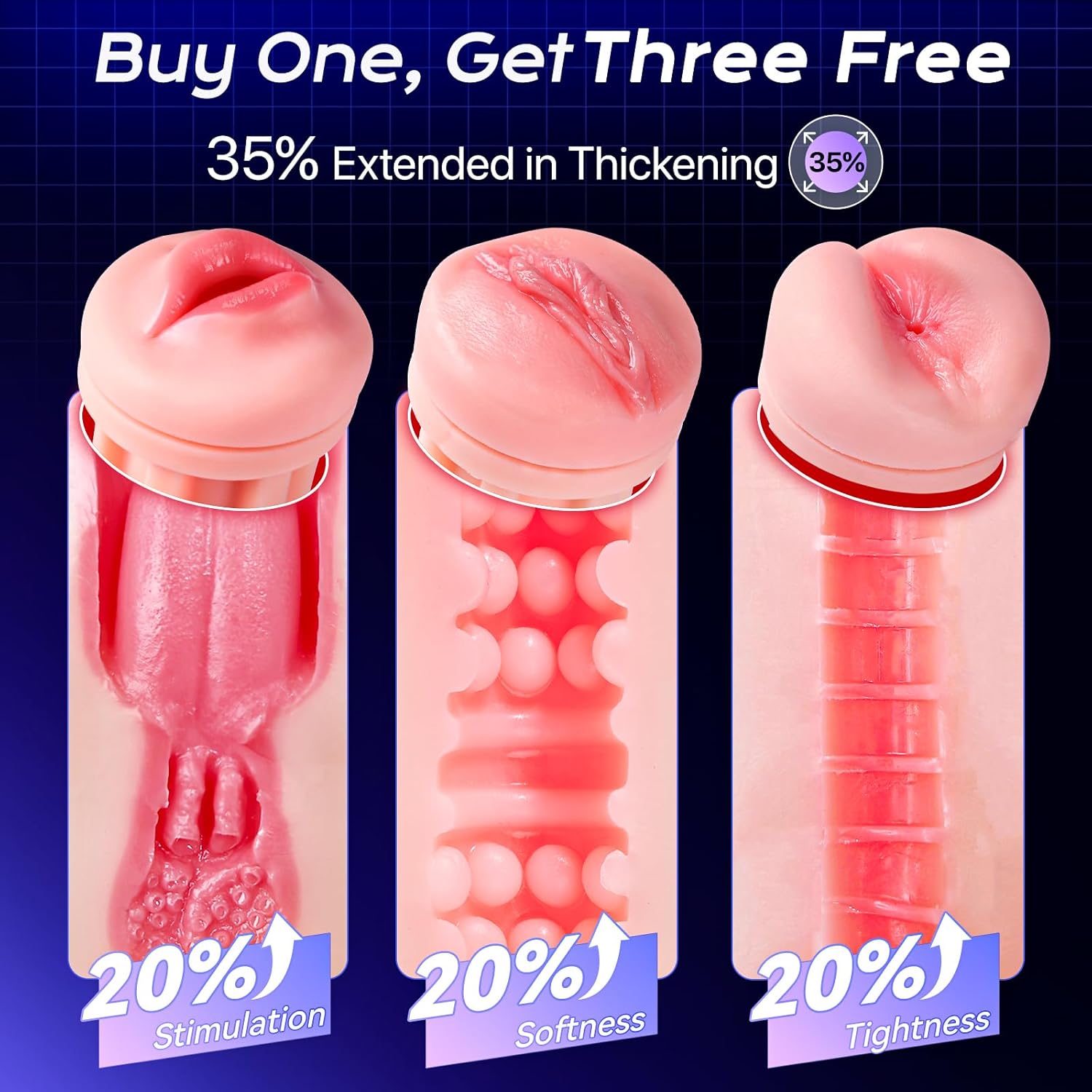 Male Masturbation Cup Adult Sex Toy for Men – Realistic Pleasure Toy