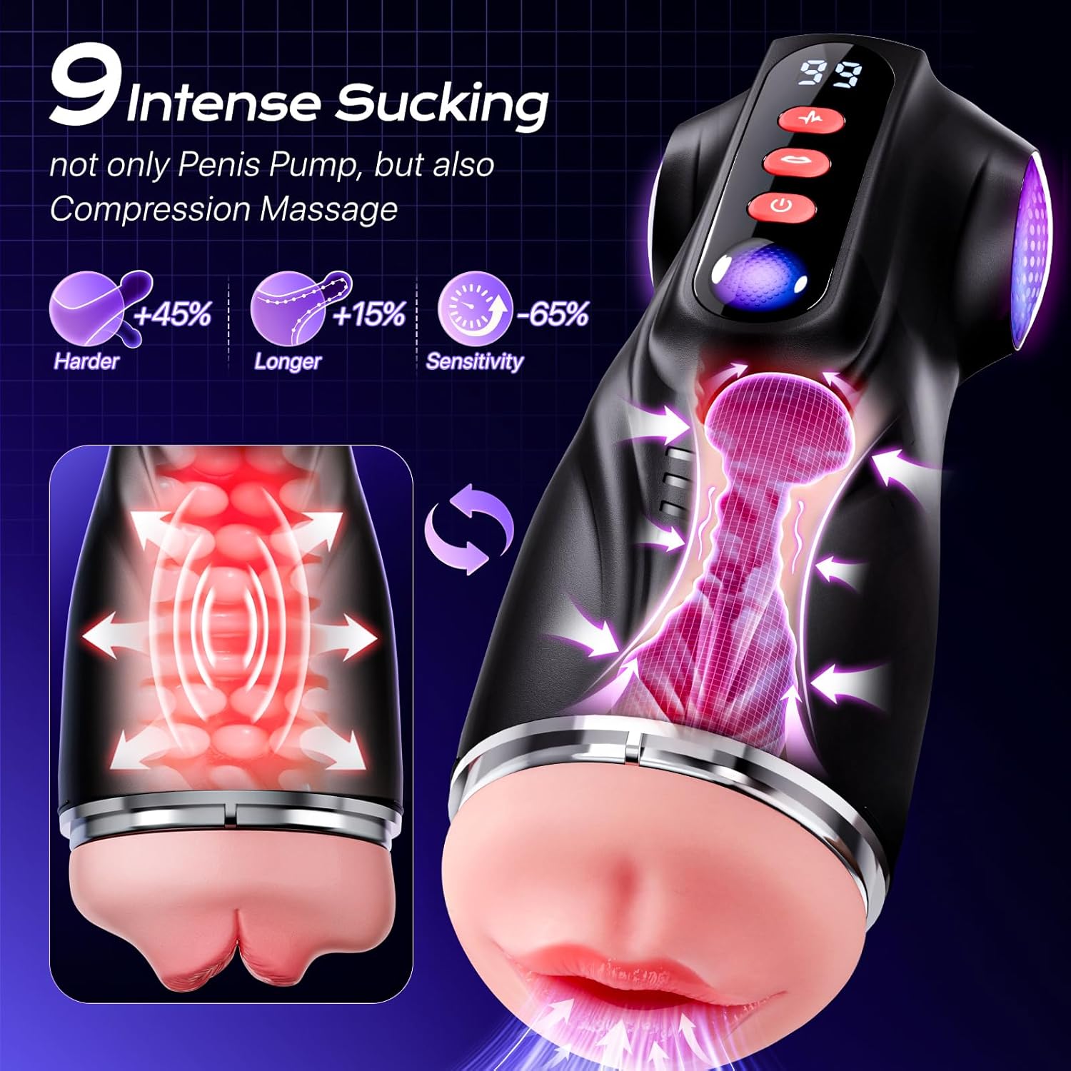 Male Masturbation Cup Adult Sex Toy for Men – Realistic Pleasure Toy