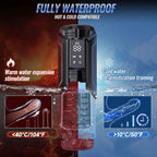 Hulk Male Masturbator Sex Toy,Dual Vibration & Suction Stimulation, Masturbator Stroker with 7 Sucking Thrusting Rotating & 7 Licking Modes