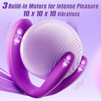Wearable Remote Control Vibrator - Thrilling Adult Sex Toy for Women and Couples, G-Spot Vibrator, 10 Powerful Vibration Modes, Dual-Head Design