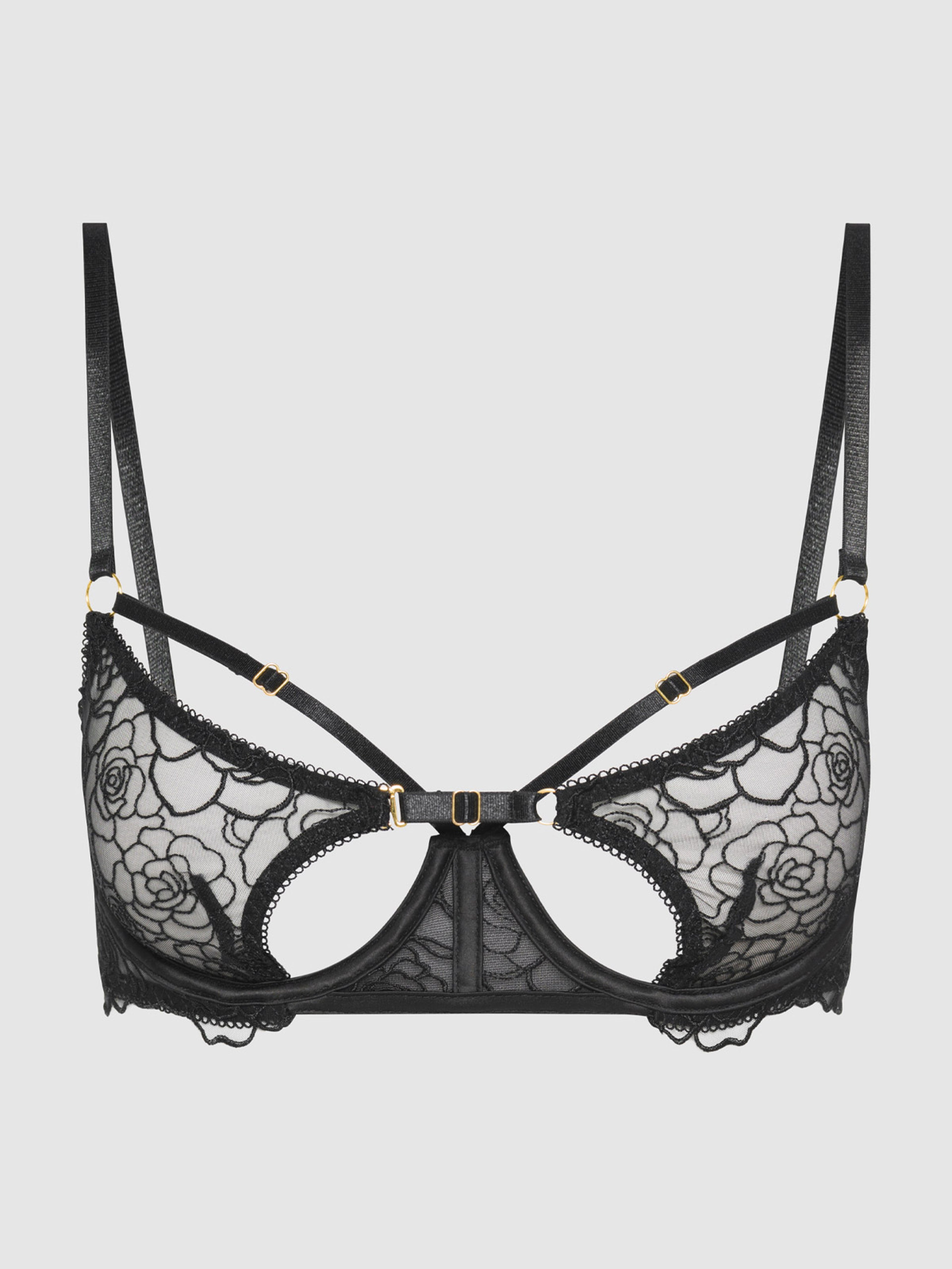 Melrose Strappy Cutout Bra - Frederick's of Hollywood