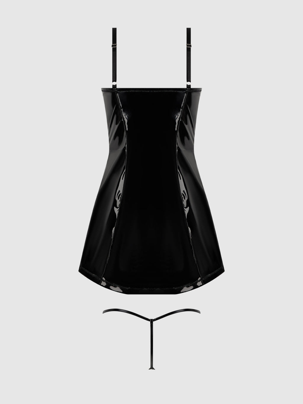 Phoenix Patent Underwire Chemise & G-String Set - Frederick's of Hollywood