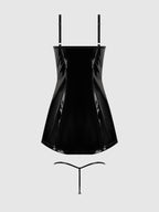 Phoenix Patent Underwire Chemise & G-String Set - Frederick's of Hollywood