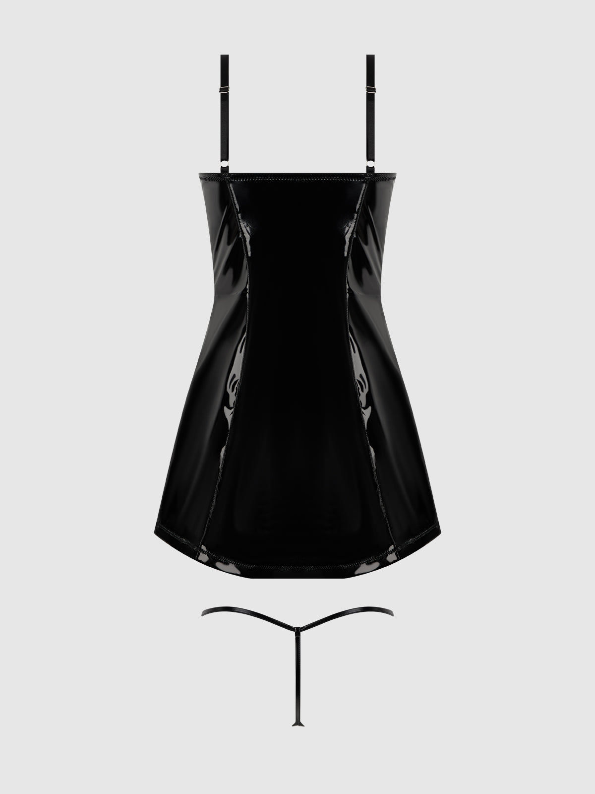 Phoenix Patent Underwire Chemise & G-String Set - Frederick's of Hollywood