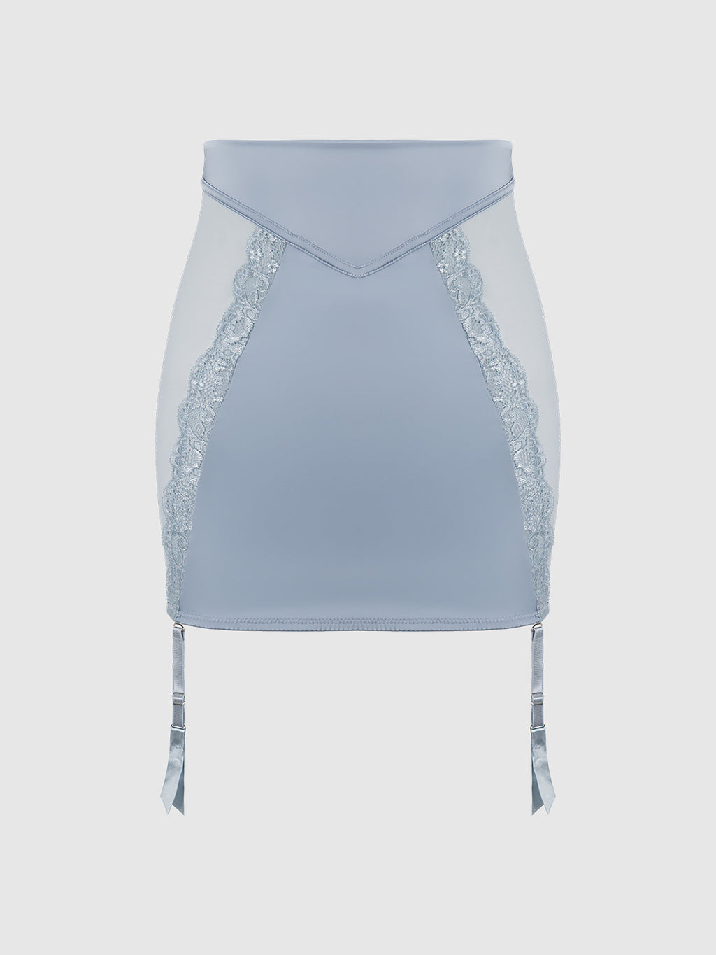 Serenity Lace & Satin Backless Half Skirt - Frederick's of Hollywood