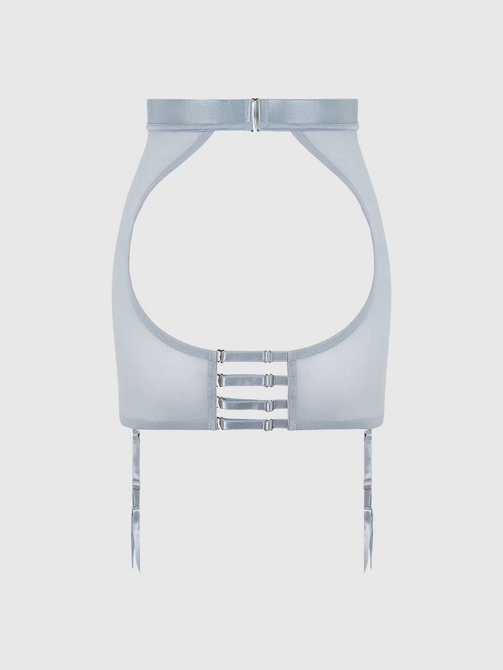 Serenity Lace & Satin Backless Half Skirt - Frederick's of Hollywood