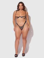 Raven O-Ring Open Cup Bra - Frederick's of Hollywood