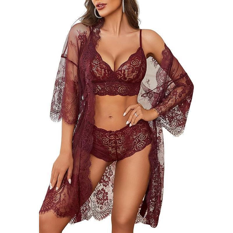 New Lace Fabric Women's Sexy Lingerie Set