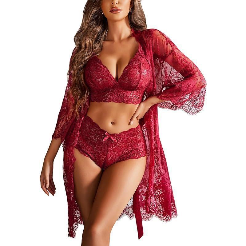 New Lace Fabric Women's Sexy Lingerie Set