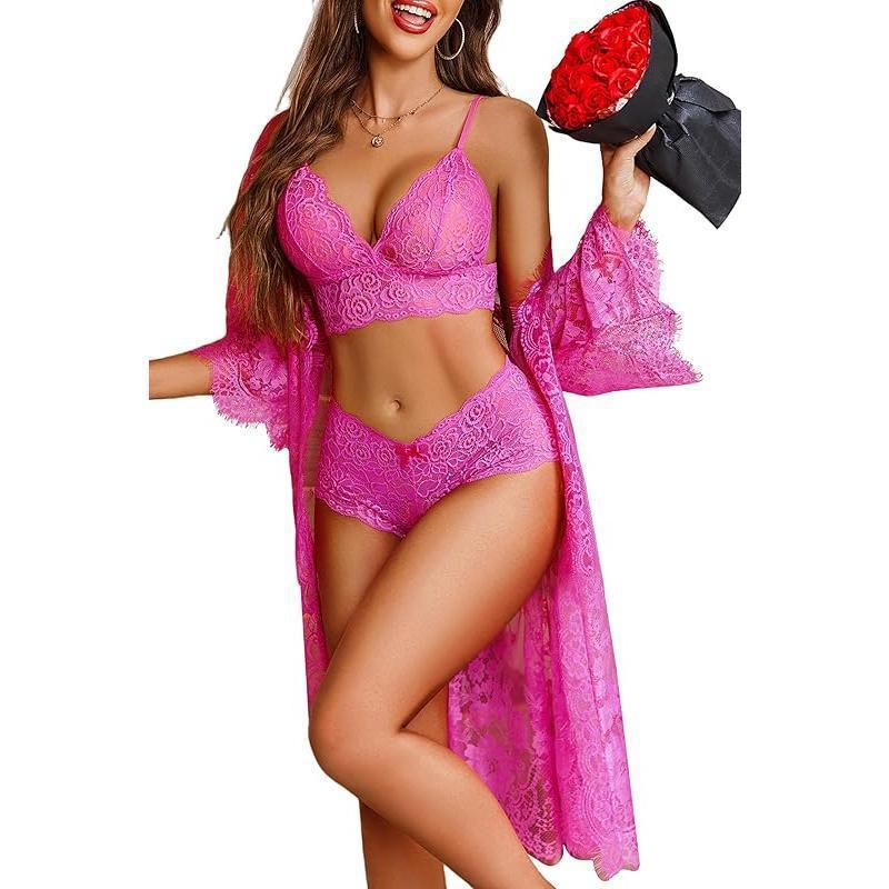 New Lace Fabric Women's Sexy Lingerie Set