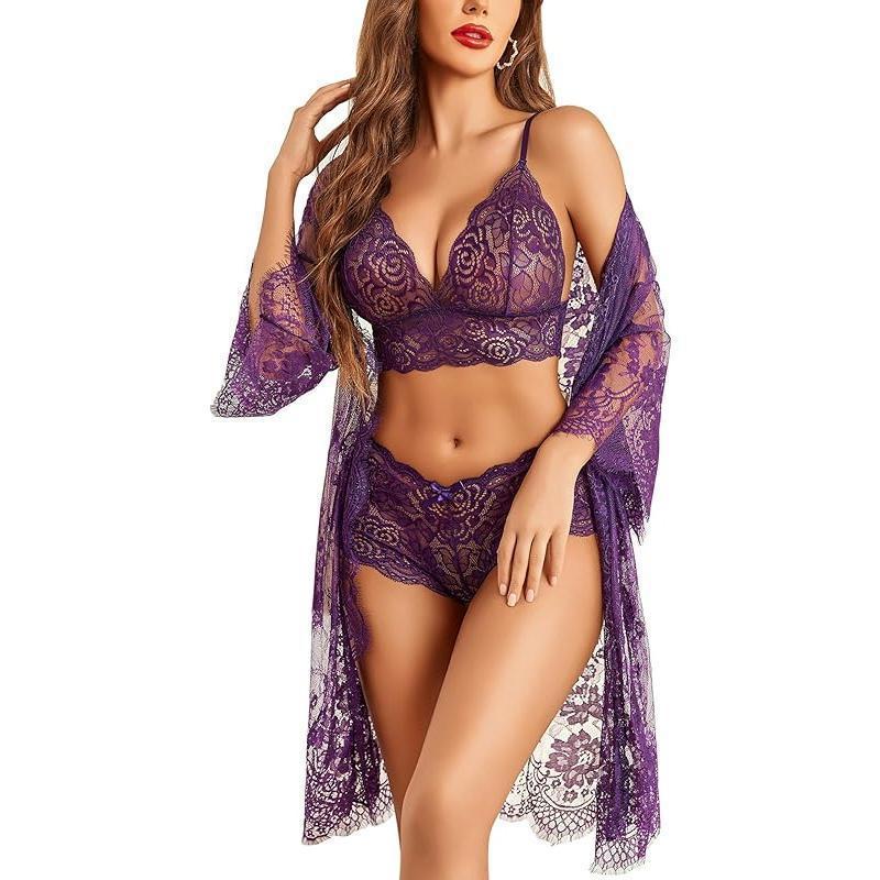 New Lace Fabric Women's Sexy Lingerie Set