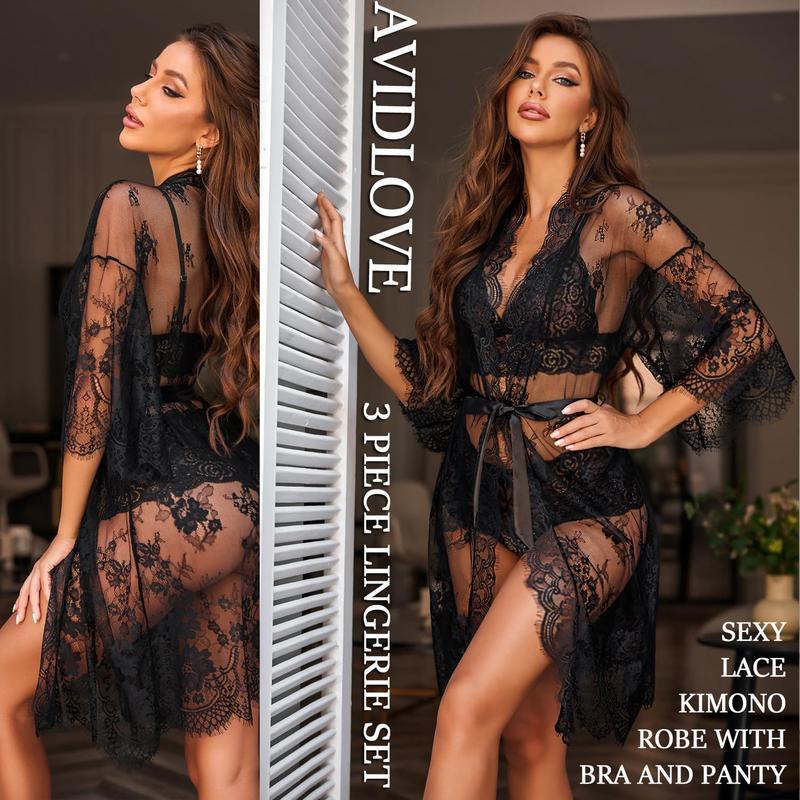 New Lace Fabric Women's Sexy Lingerie Set