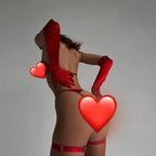 Sexy Fringe Lingerie Set - Underwire Mesh Bra & Panty with Tassel Detail