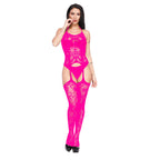 Sexy Jacquard Lace Lingerie Set - Hollow Out Bra & Garter Suspender Set