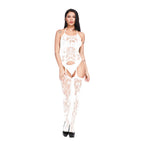 Sexy Jacquard Lace Lingerie Set - Hollow Out Bra & Garter Suspender Set