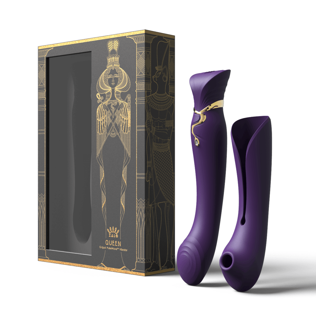 Queen Set G-spot PulseWave Vibrator with Suction Sleeve